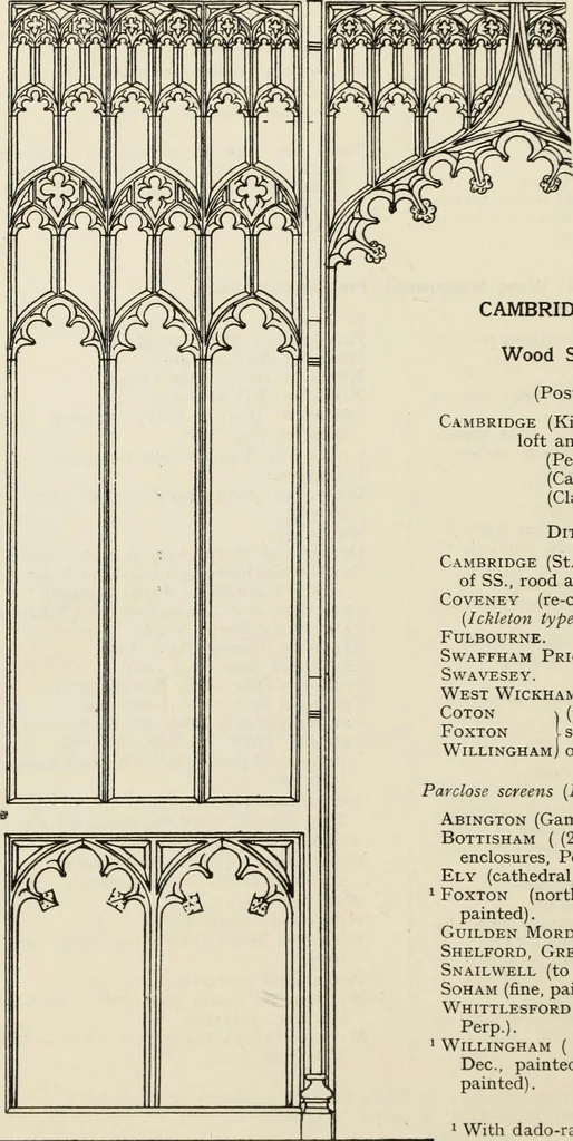 An illustration from Roodscreens and roodlofts, 1909, leaf 321