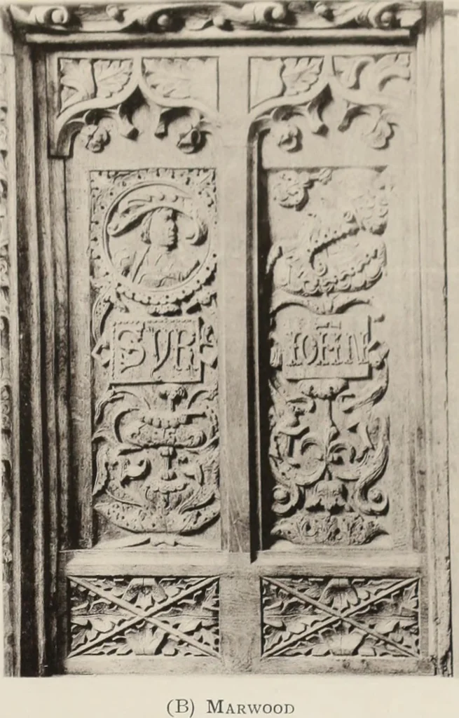 An illustration from Roodscreens and roodlofts, 1909, leaf 334