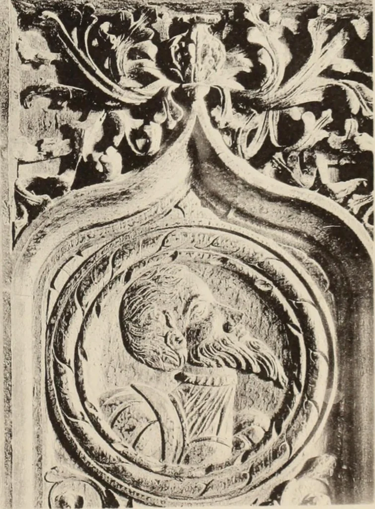 An illustration from Roodscreens and roodlofts, 1909, leaf 338