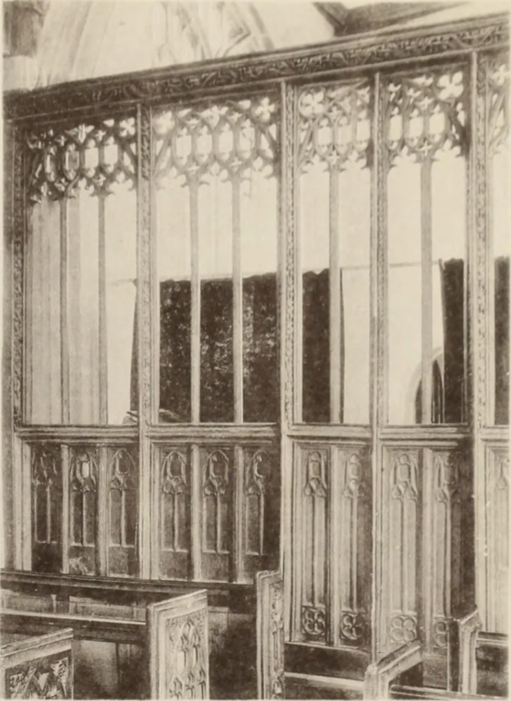 An illustration from Roodscreens and roodlofts, 1909, leaf 366