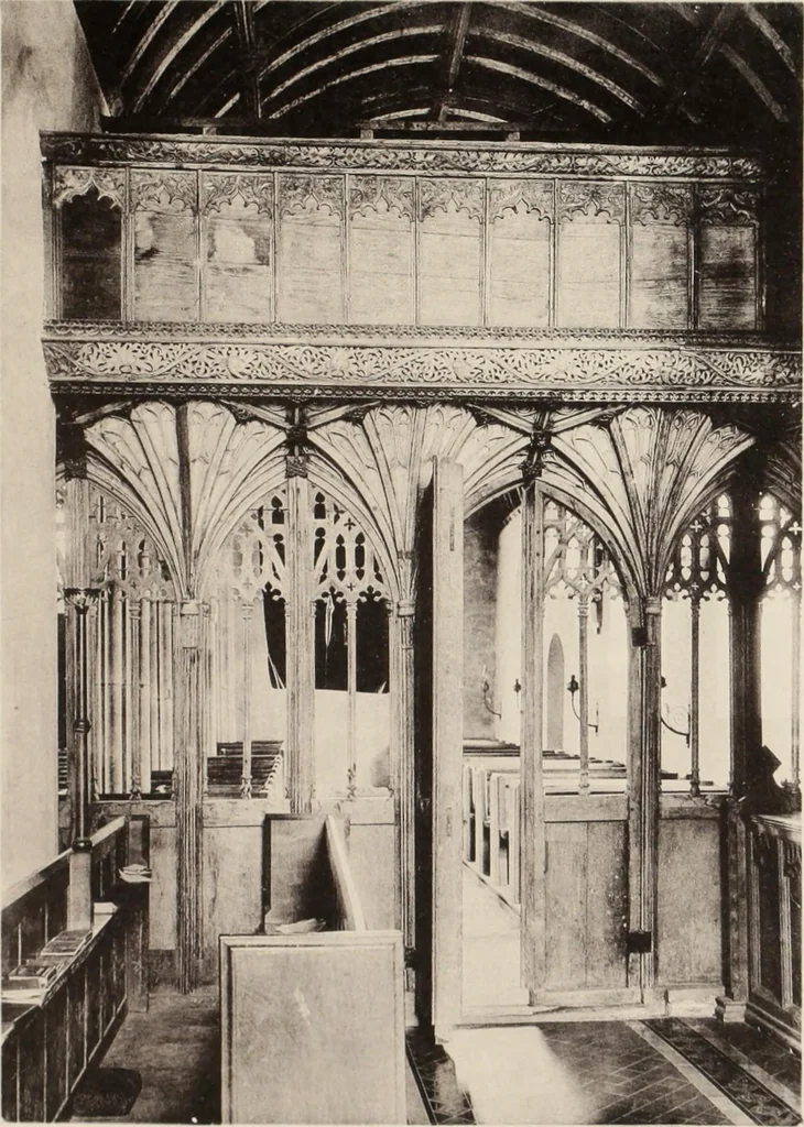 An illustration from Roodscreens and roodlofts, 1909, leaf 42