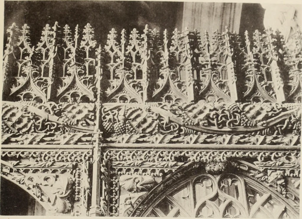 An illustration from Roodscreens and roodlofts, 1909, leaf 54