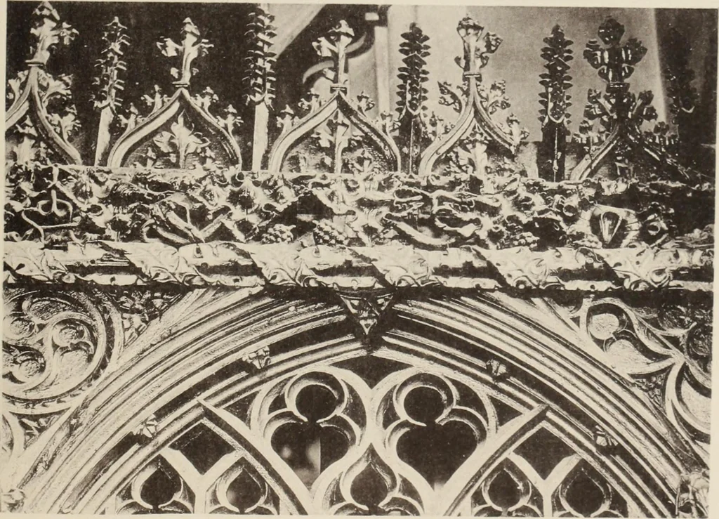 An illustration from Roodscreens and roodlofts, 1909, leaf 54