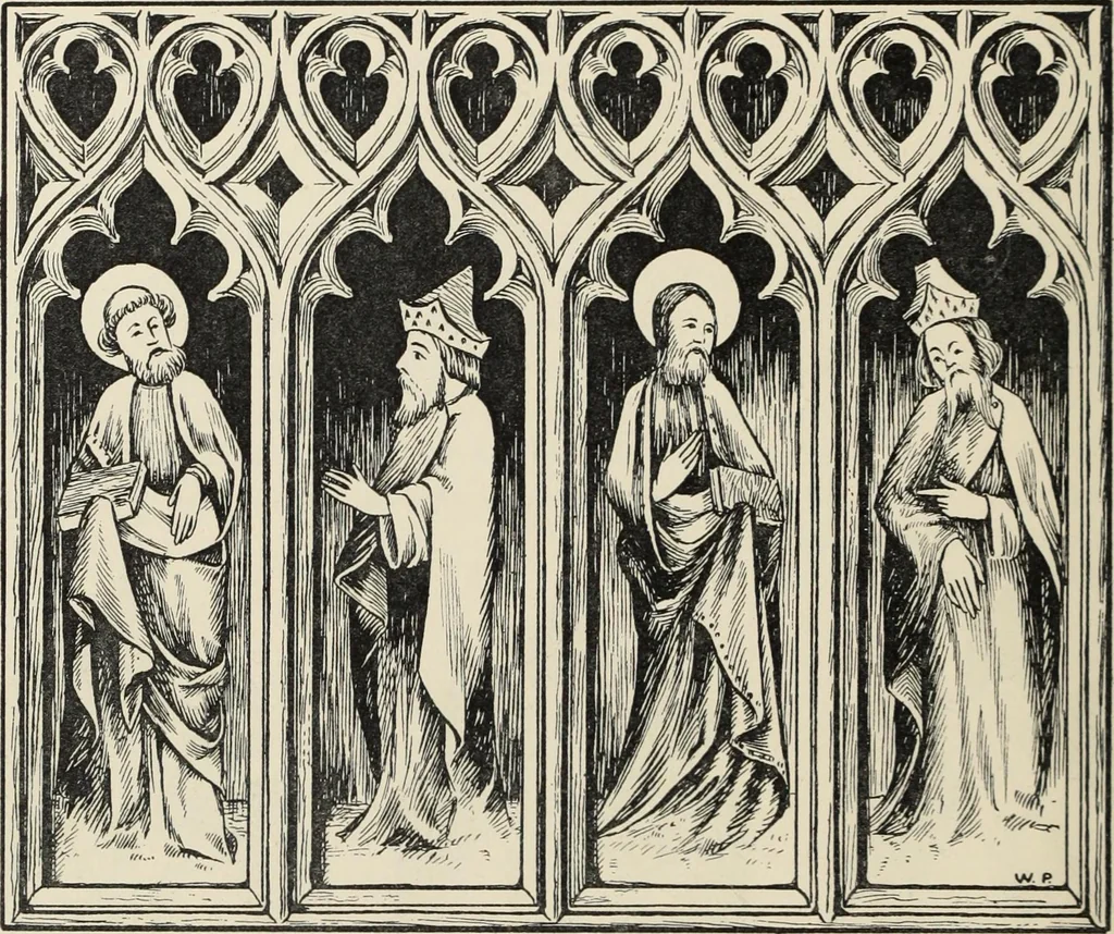 An illustration from Roodscreens and roodlofts, 1909, leaf 57