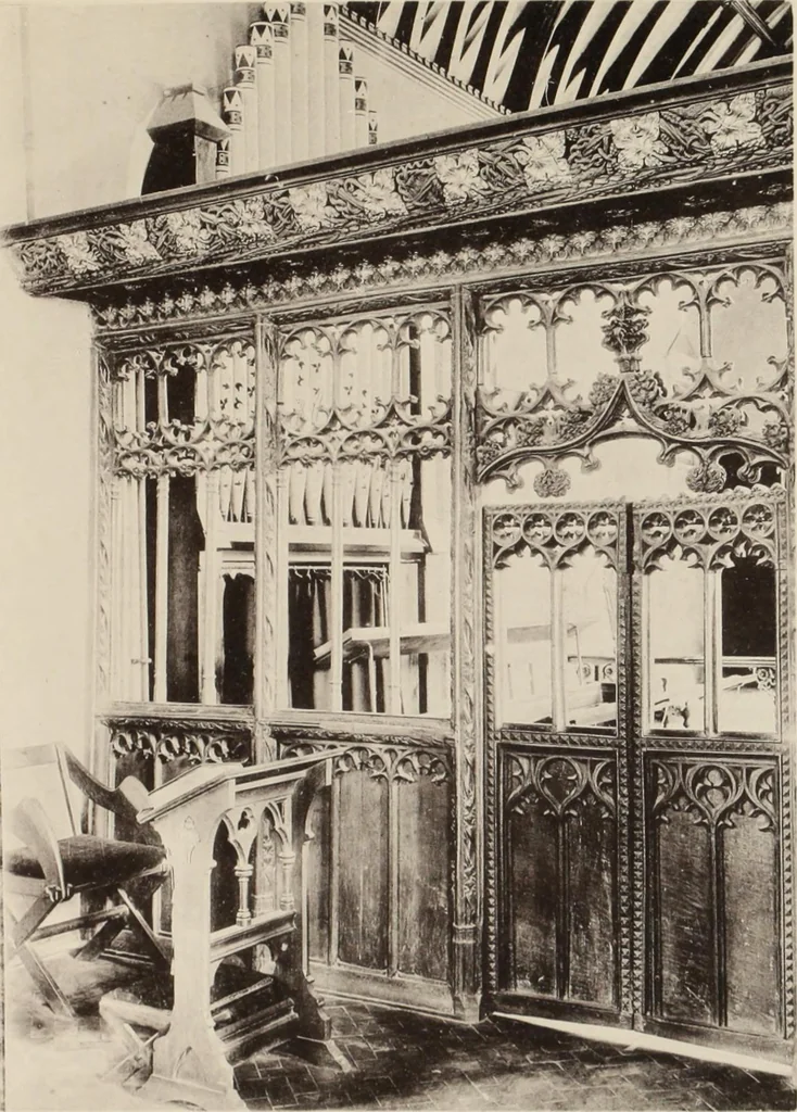 An illustration from Roodscreens and roodlofts, 1909, leaf 66