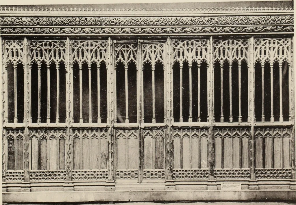 An illustration from Roodscreens and roodlofts, 1909, leaf 72