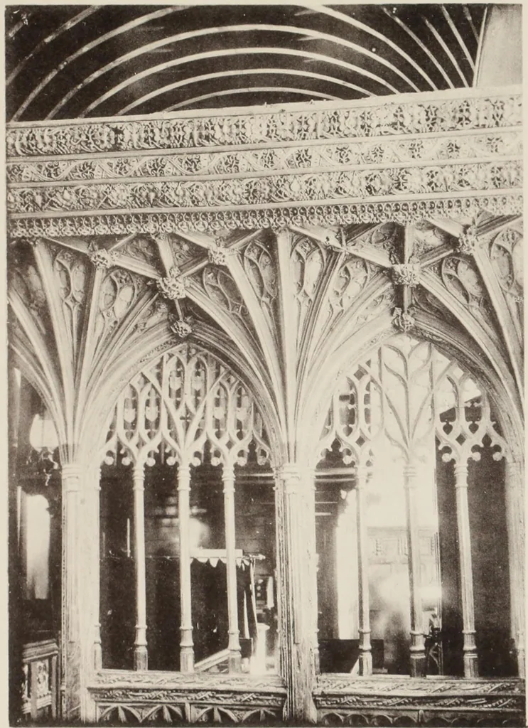 An illustration from Roodscreens and roodlofts, 1909, leaf 84