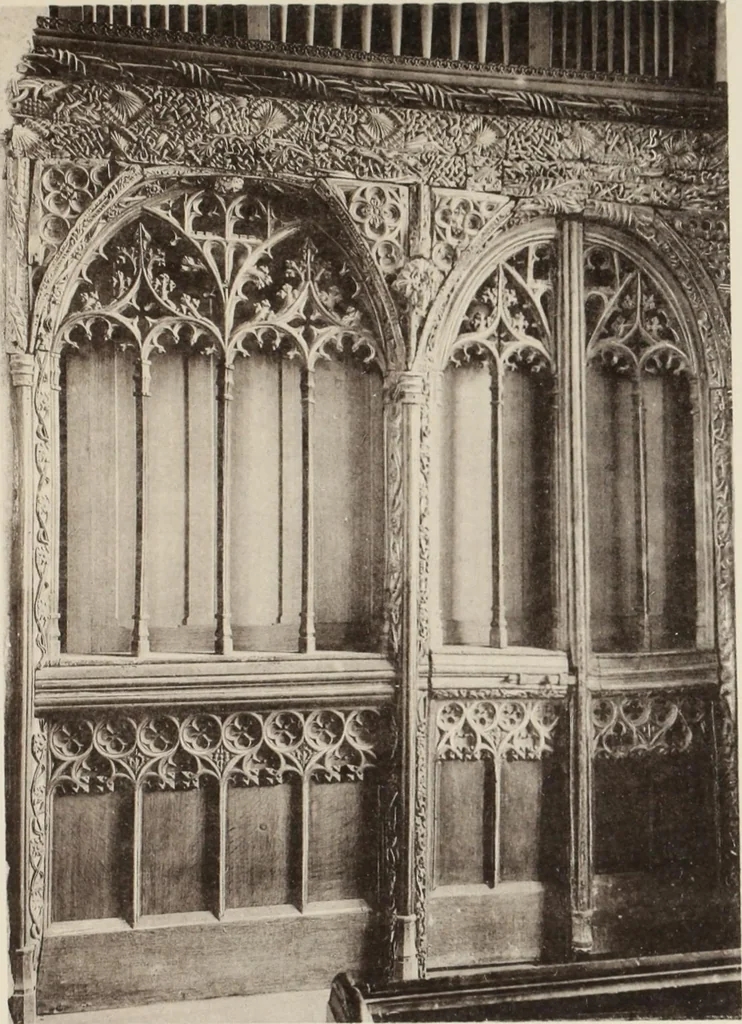 An illustration from Roodscreens and roodlofts, 1909, leaf 96
