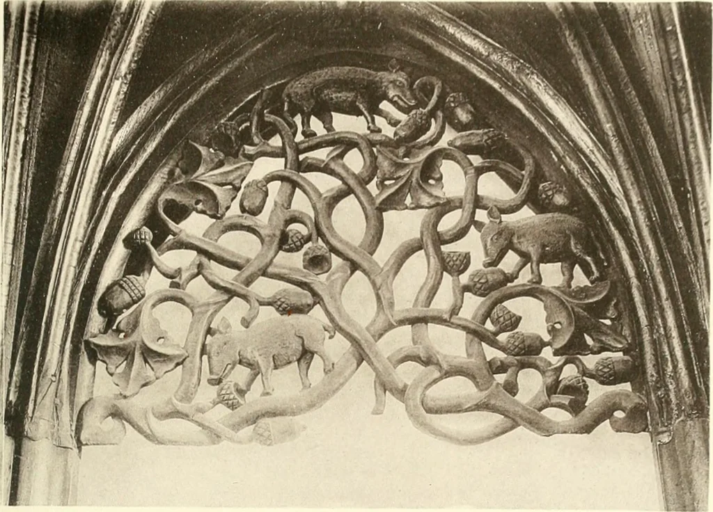 An illustration from Roodscreens and roodlofts, 1909, leaf 106