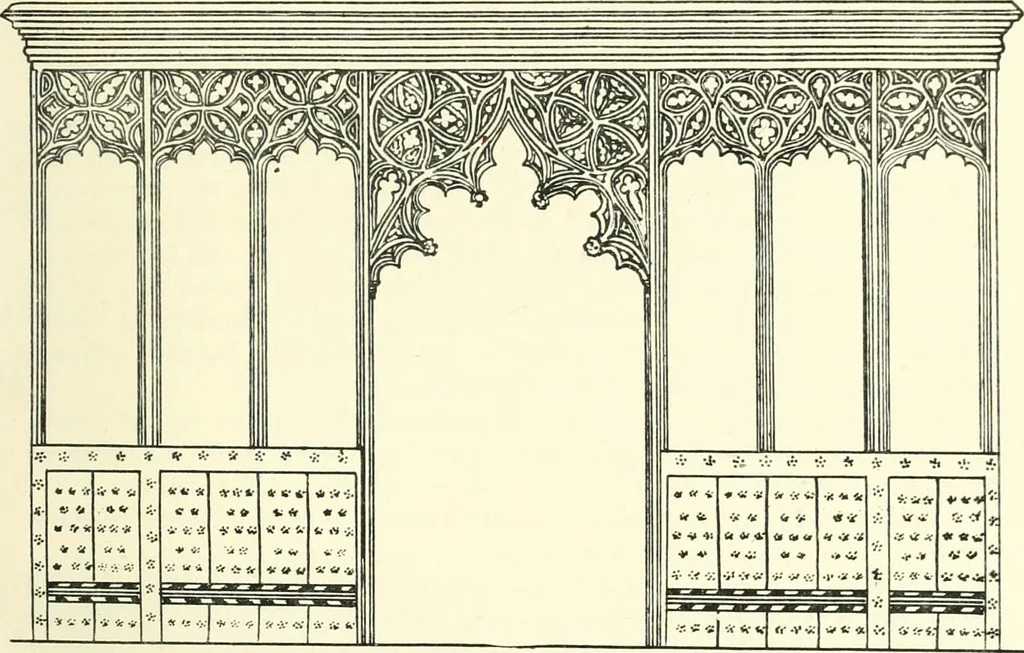 An illustration from Roodscreens and roodlofts, 1909, leaf 122