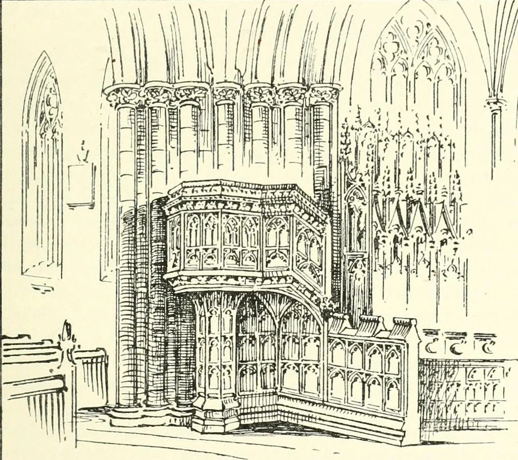 An illustration from Roodscreens and roodlofts, 1909, leaf 146