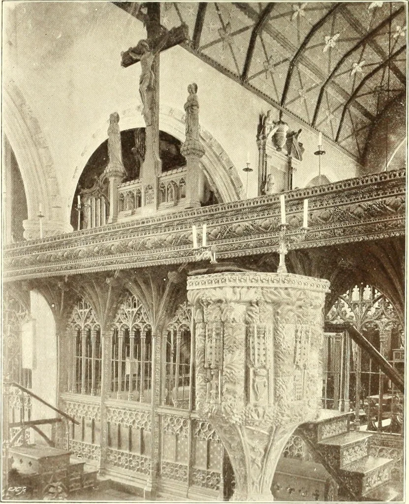 An illustration from Roodscreens and roodlofts, 1909, leaf 160