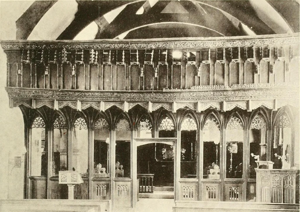 An illustration from Roodscreens and roodlofts, 1909, leaf 188