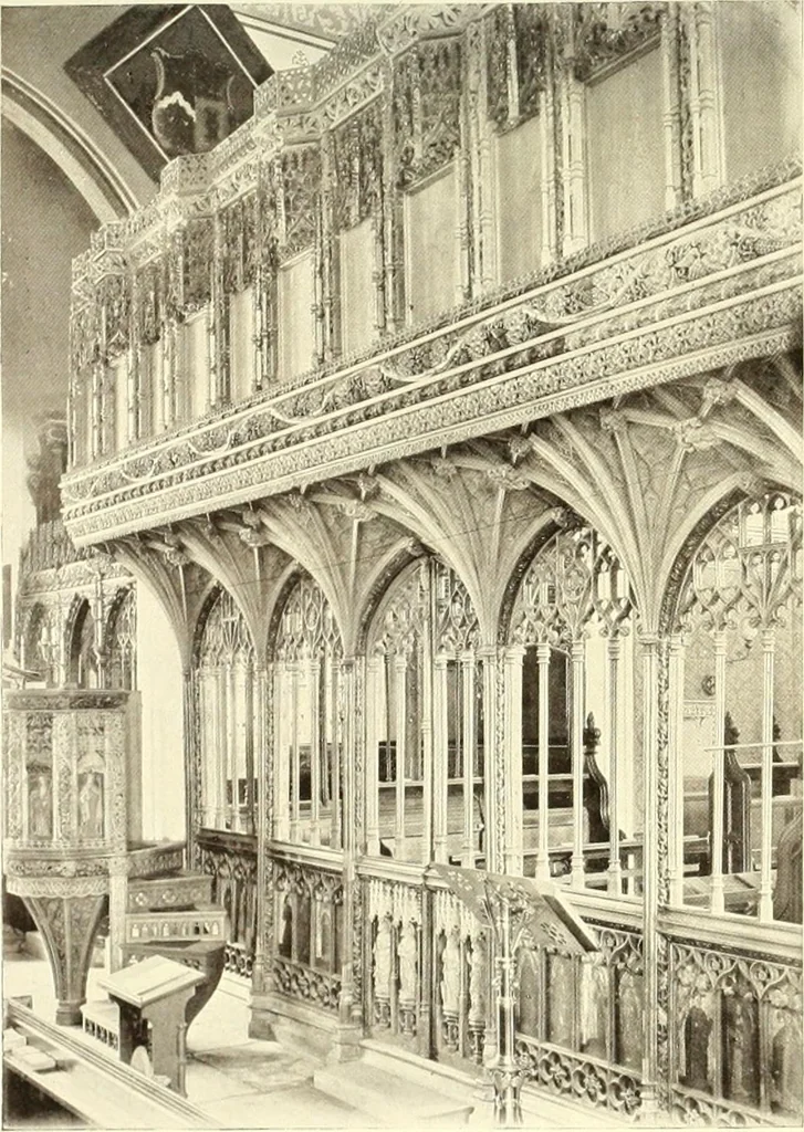 An illustration from Roodscreens and roodlofts, 1909, leaf 200