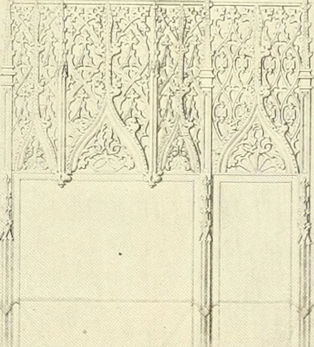 An illustration from Roodscreens and roodlofts, 1909, leaf 214
