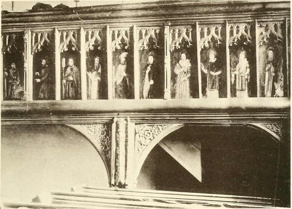 An illustration from Roodscreens and roodlofts, 1909, leaf 218
