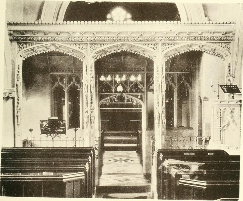 An illustration from Roodscreens and roodlofts, 1909, leaf 230