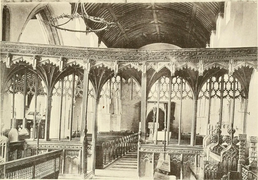 An illustration from Roodscreens and roodlofts, 1909, leaf 242