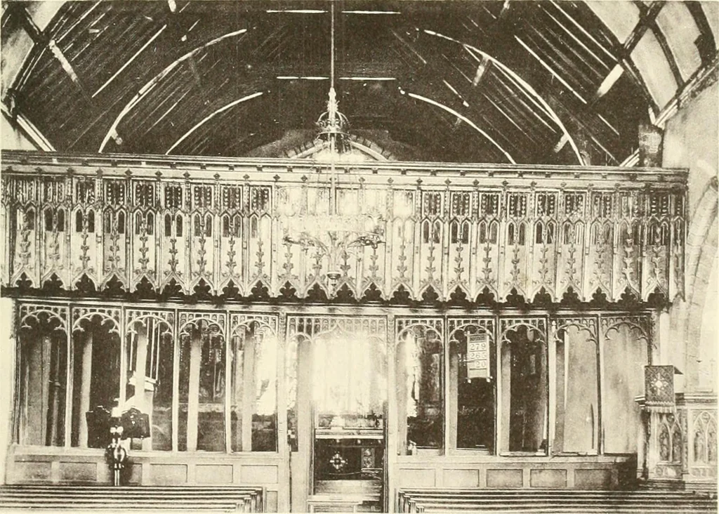 An illustration from Roodscreens and roodlofts, 1909, leaf 242