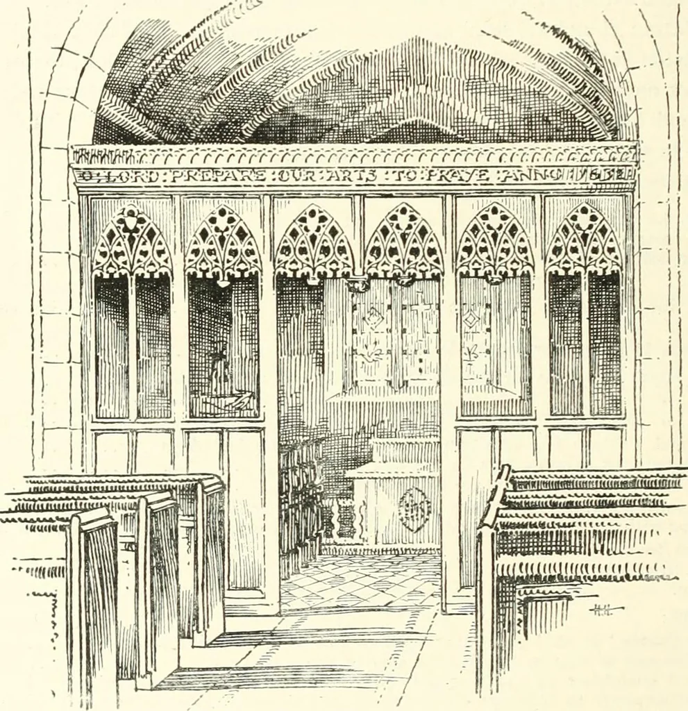 An illustration from Roodscreens and roodlofts, 1909, leaf 253