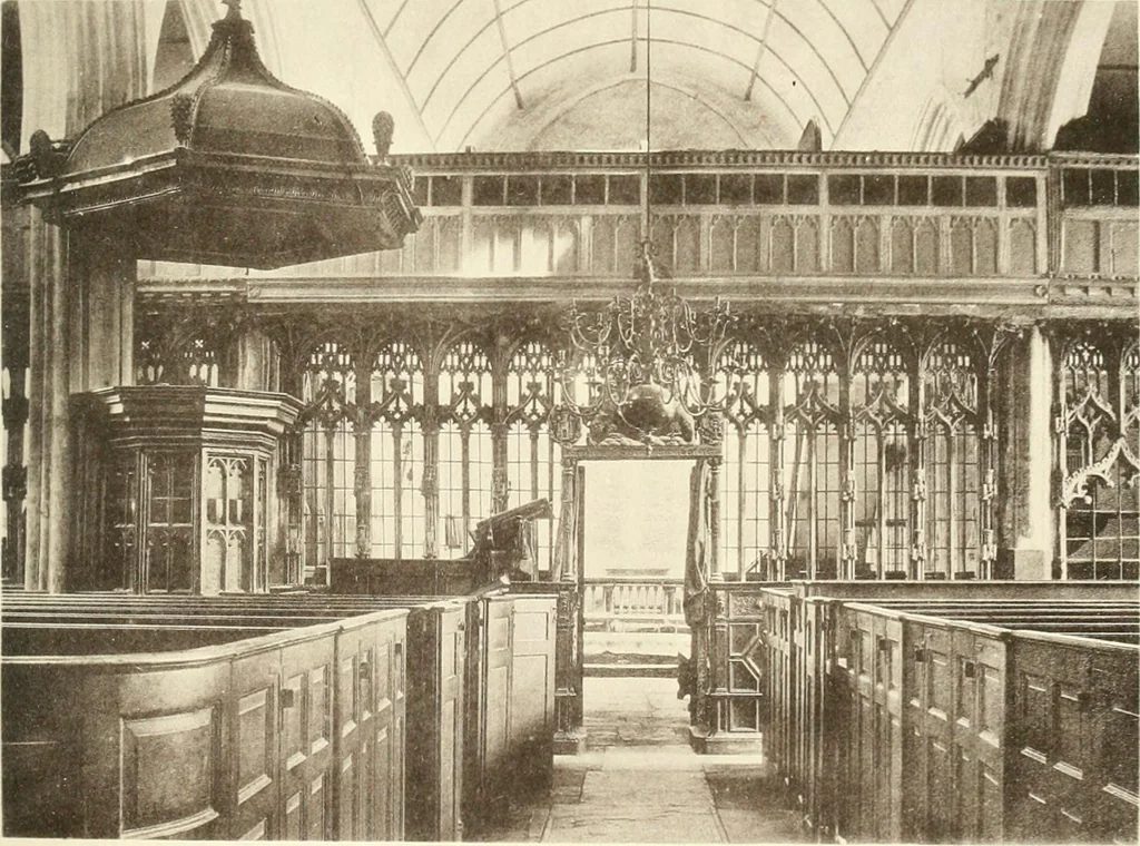 An illustration from Roodscreens and roodlofts, 1909, leaf 270
