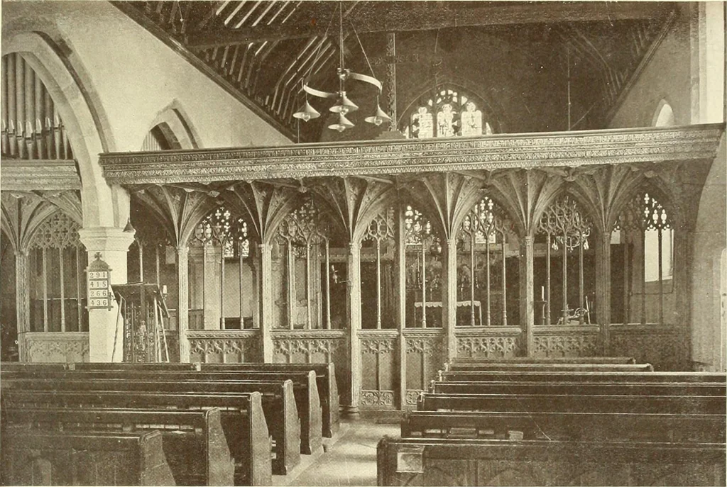 An illustration from Roodscreens and roodlofts, 1909, leaf 308