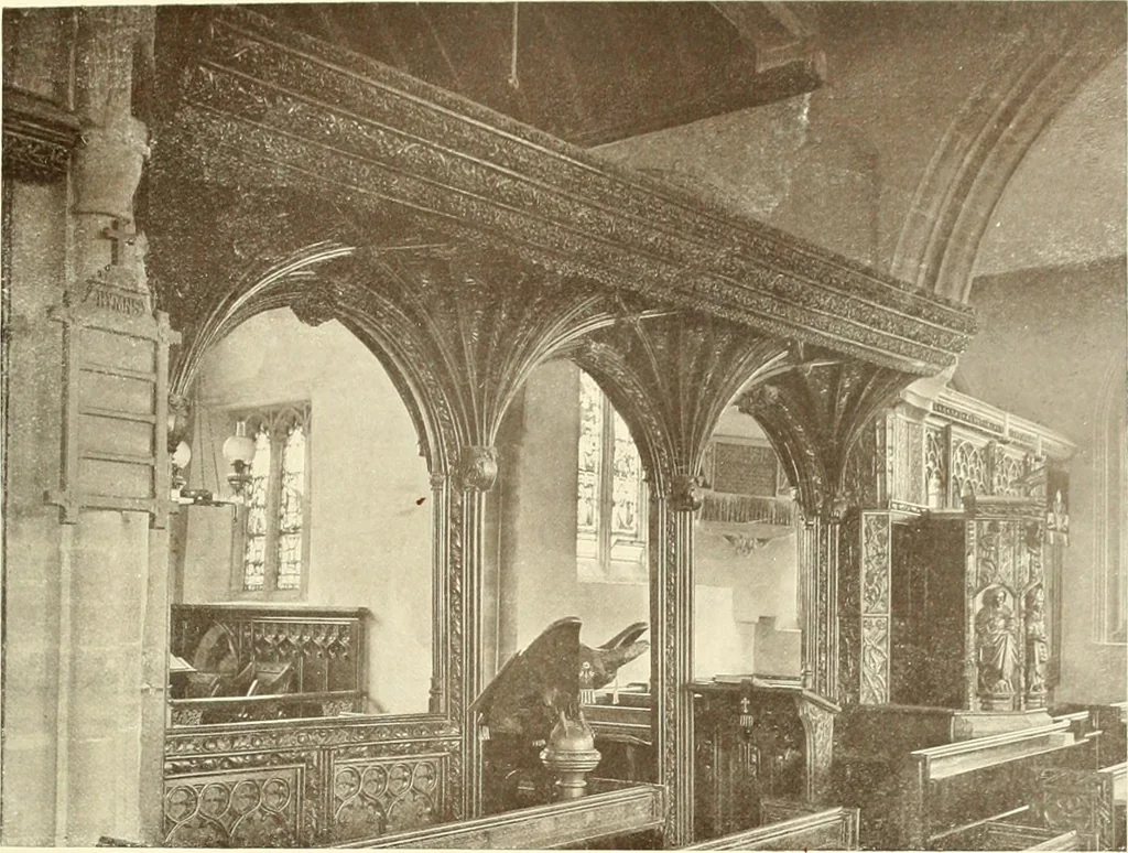 An illustration from Roodscreens and roodlofts, 1909, leaf 326