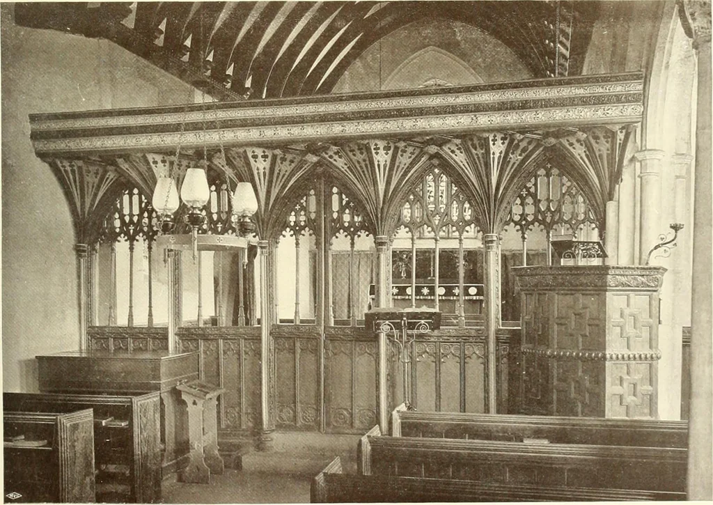 An illustration from Roodscreens and roodlofts, 1909, leaf 326