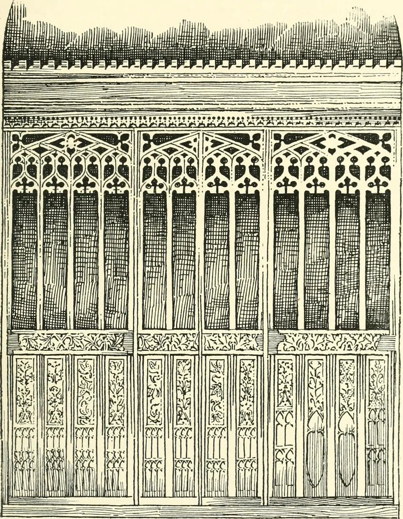 An illustration from Roodscreens and roodlofts, 1909, leaf 354