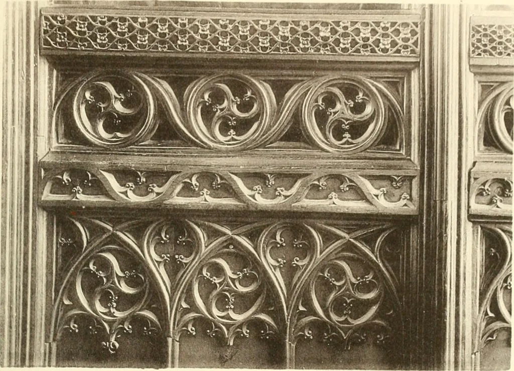 An illustration from Roodscreens and roodlofts, 1909, leaf 358
