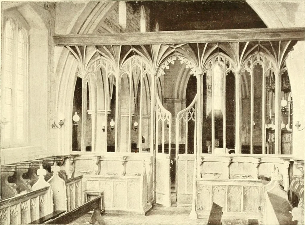 An illustration from Roodscreens and roodlofts, 1909, leaf 80