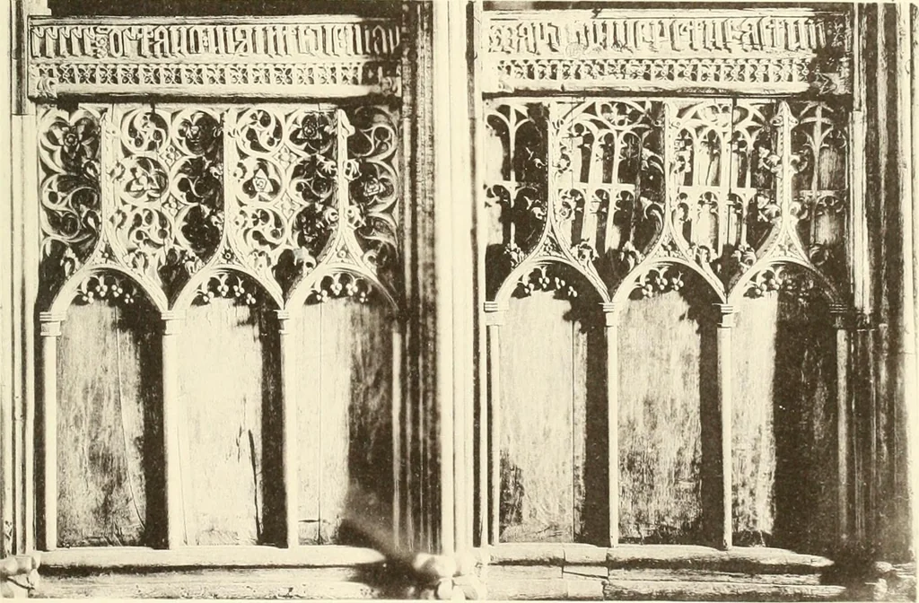 An illustration from Roodscreens and roodlofts, 1909, leaf 84