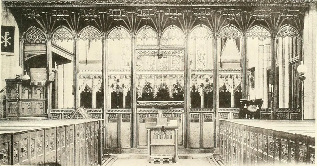 An illustration from Roodscreens and roodlofts, 1909, leaf 88