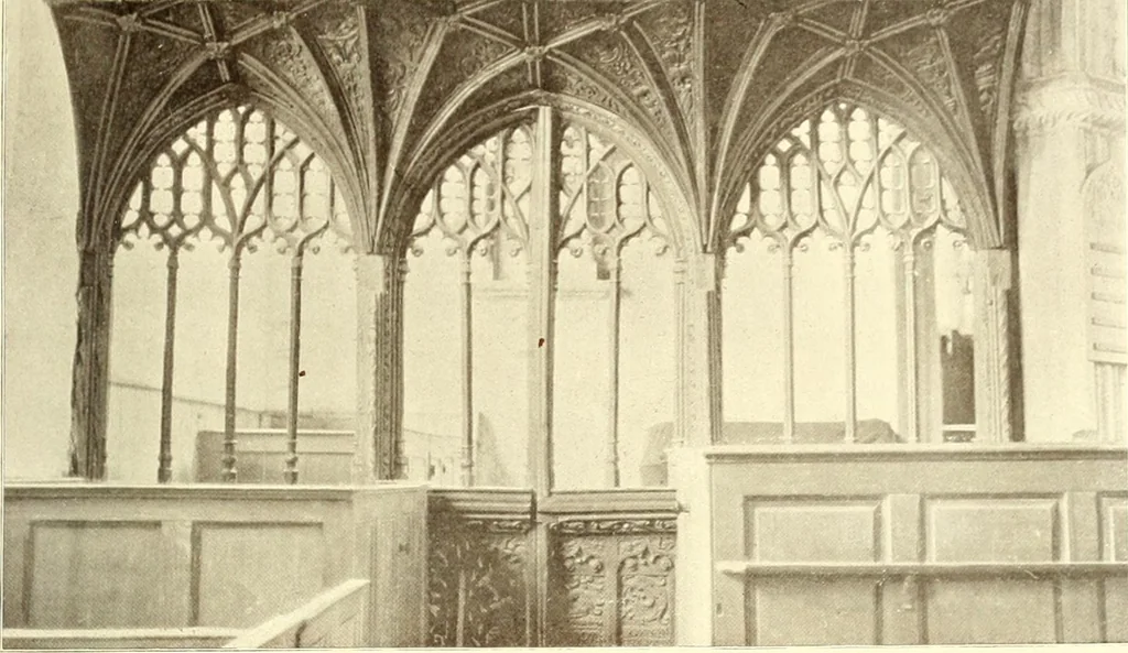 An illustration from Roodscreens and roodlofts, 1909, leaf 96
