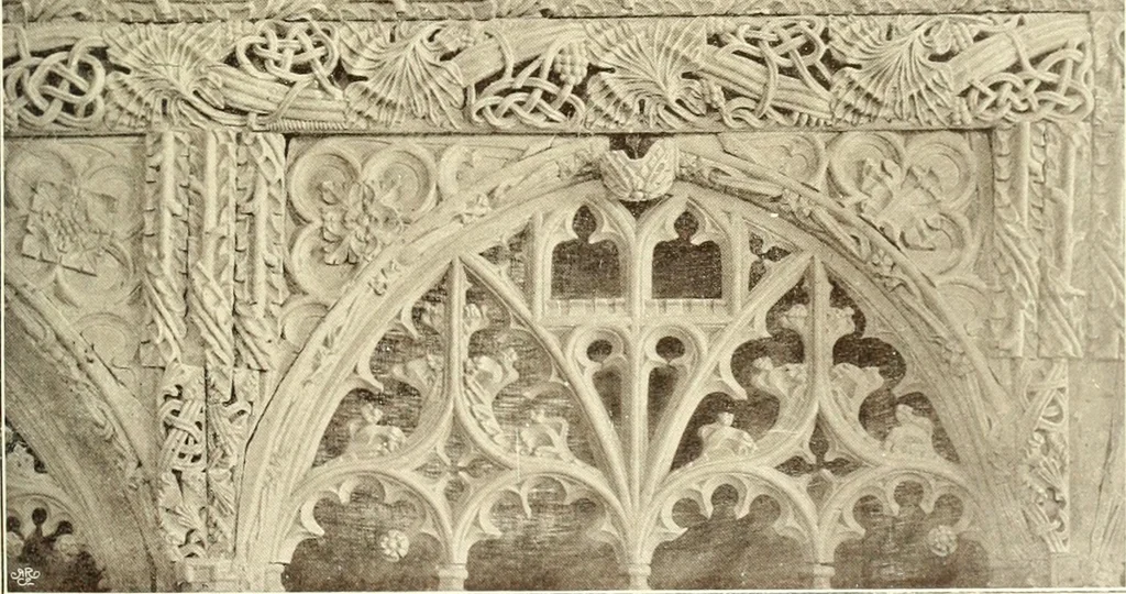 An illustration from Roodscreens and roodlofts, 1909, leaf 96