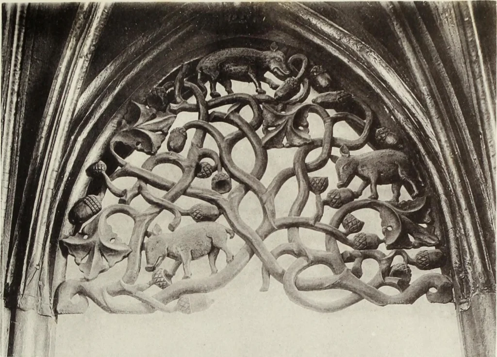 An illustration from Roodscreens and roodlofts, 1909, leaf 104
