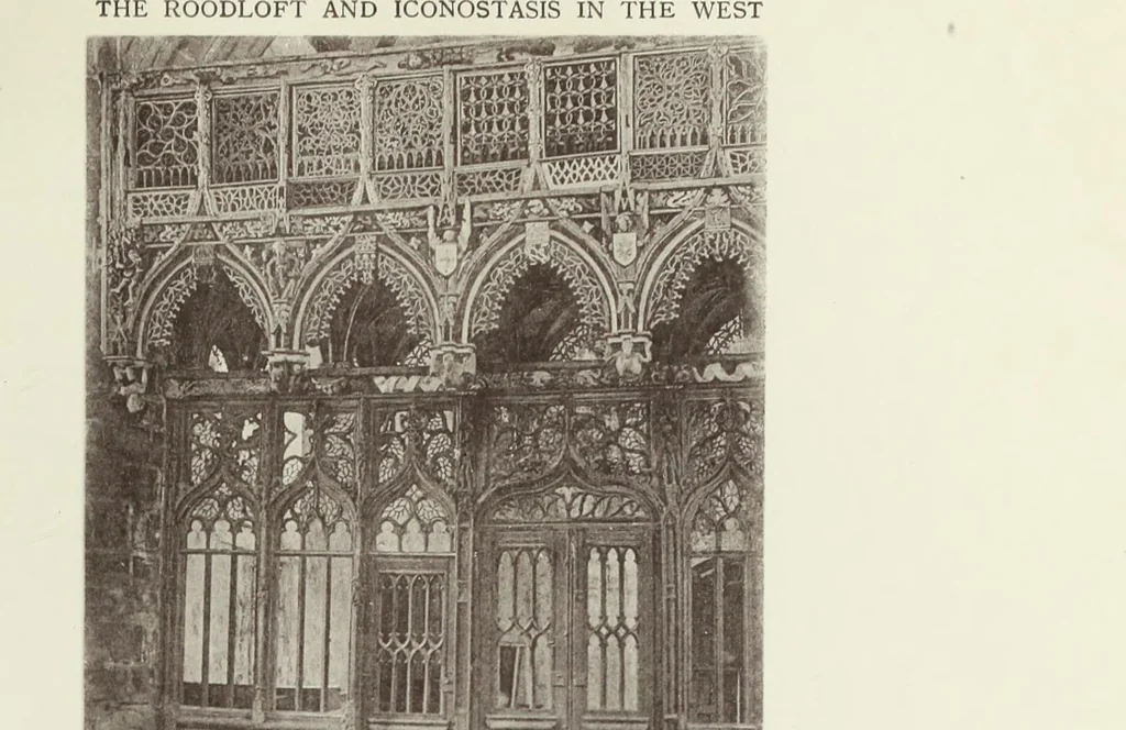 An illustration from Roodscreens and roodlofts, 1909, leaf 122