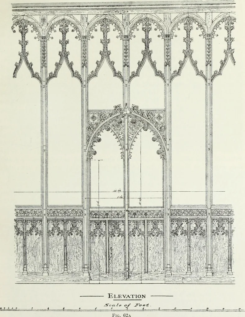 An illustration from Roodscreens and roodlofts, 1909, leaf 124