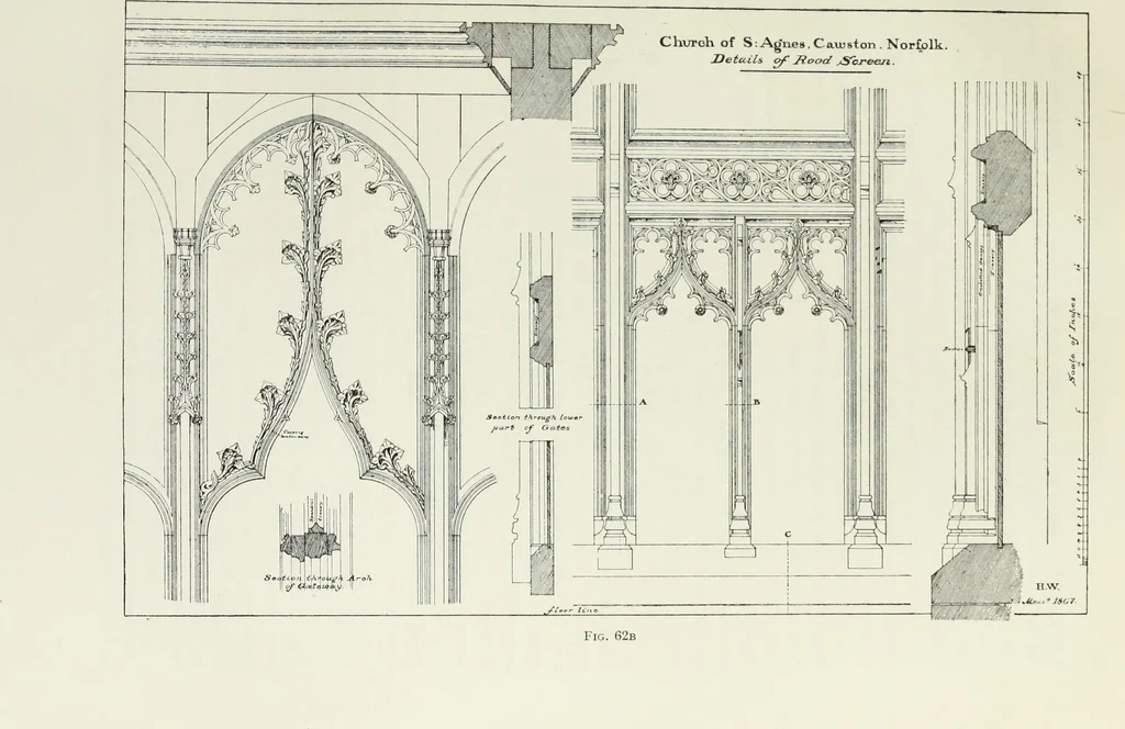 An illustration from Roodscreens and roodlofts, 1909, leaf 128