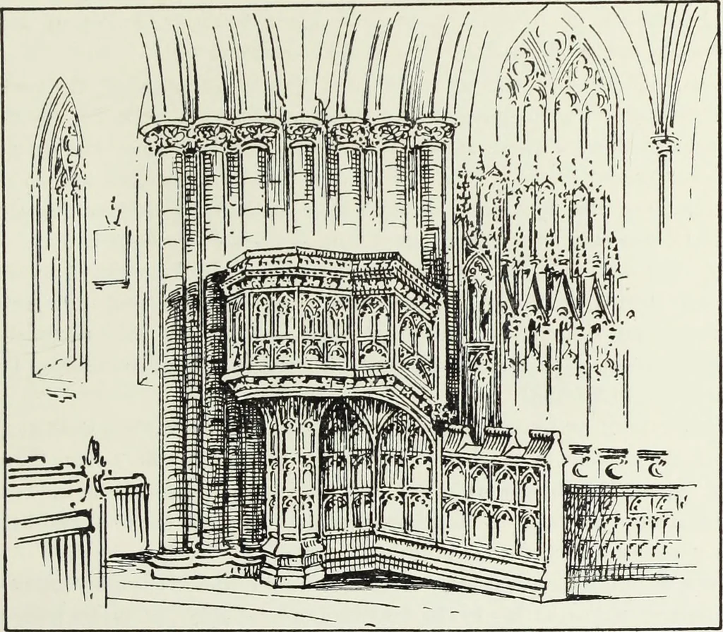 An illustration from Roodscreens and roodlofts, 1909, leaf 144