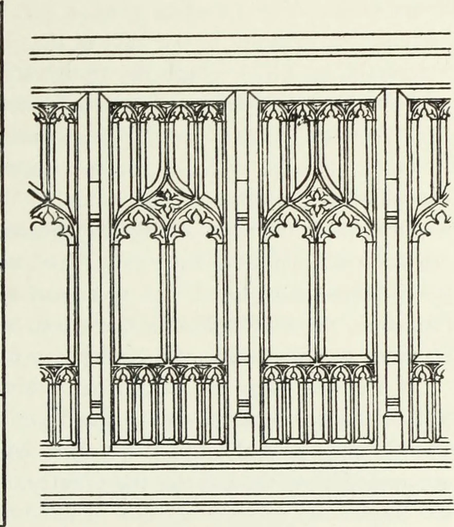 An illustration from Roodscreens and roodlofts, 1909, leaf 168