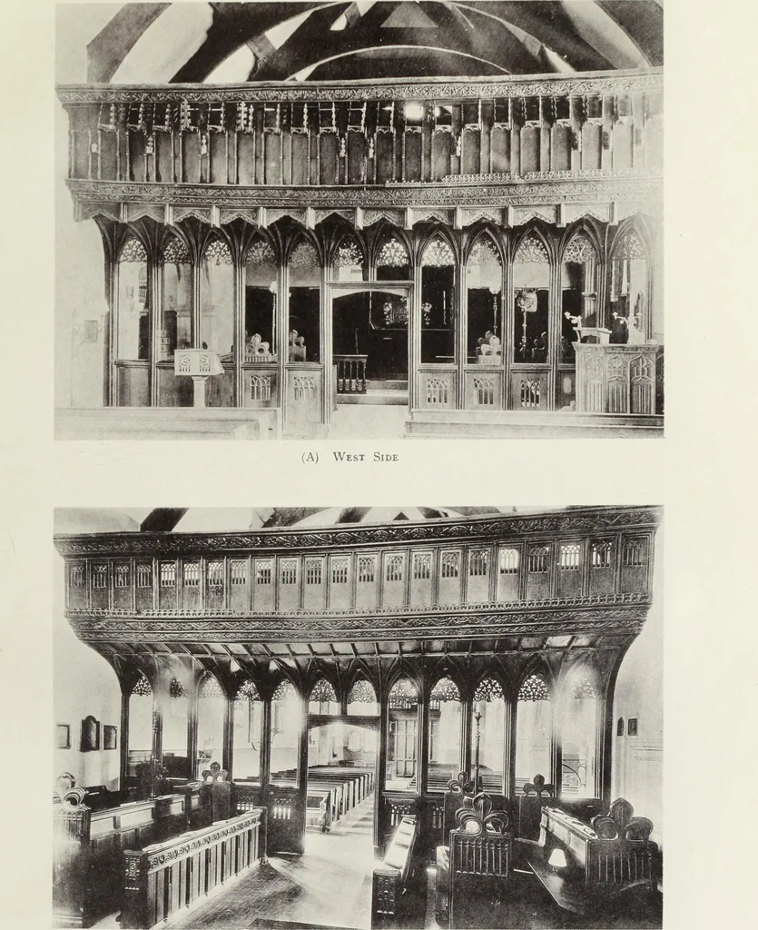 An illustration from Roodscreens and roodlofts, 1909, leaf 186