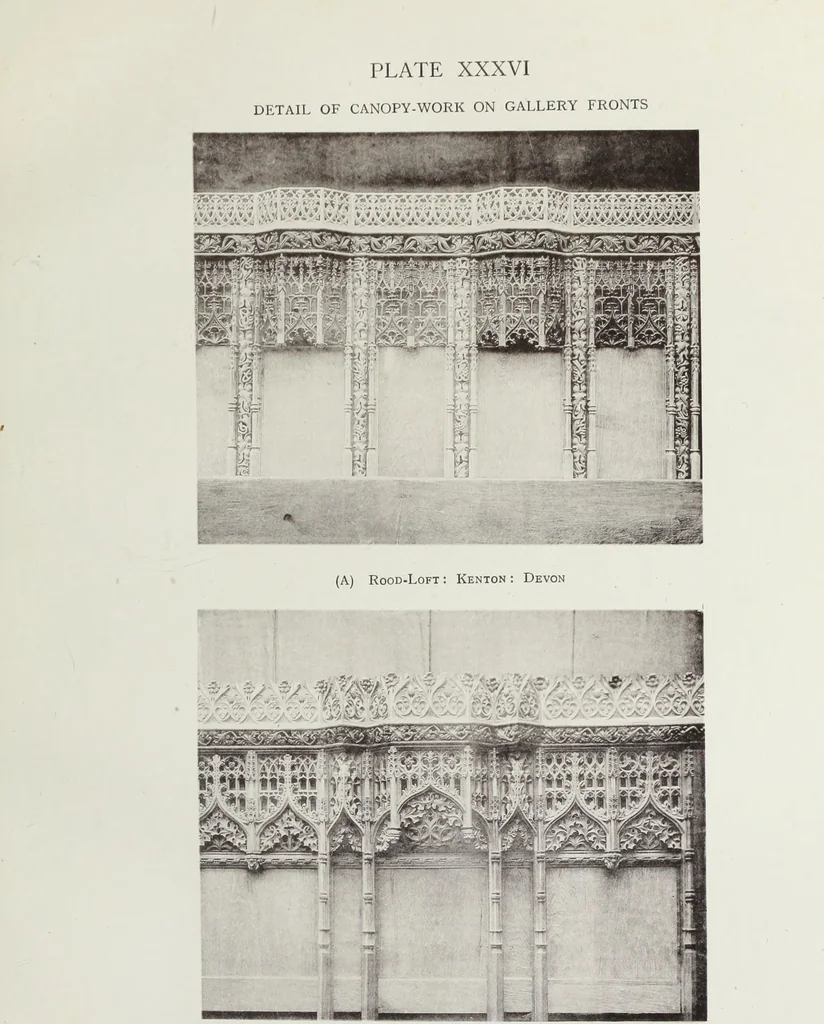 An illustration from Roodscreens and roodlofts, 1909, leaf 202