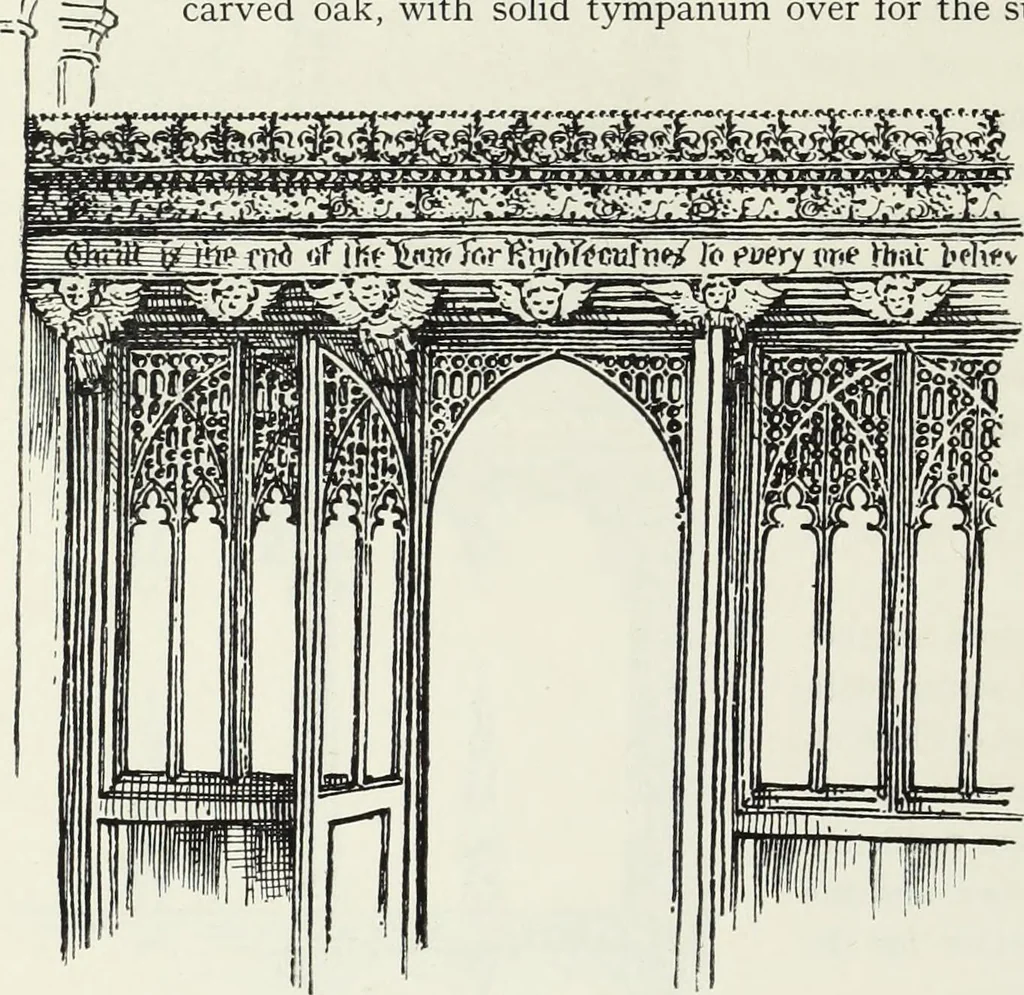 An illustration from Roodscreens and roodlofts, 1909, leaf 209