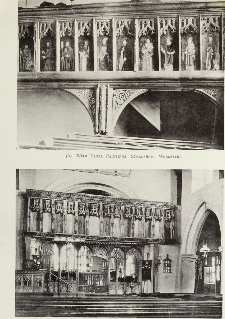 An illustration from Roodscreens and roodlofts, 1909, leaf 216