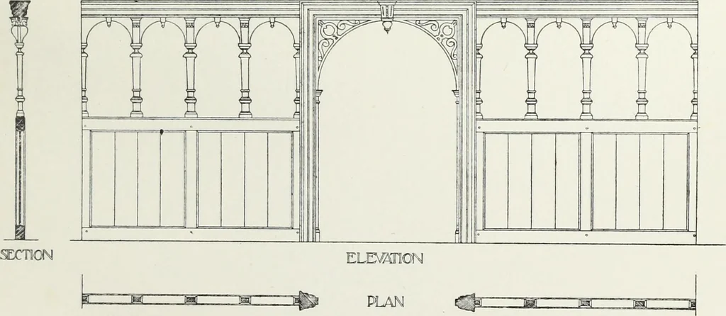 An illustration from Roodscreens and roodlofts, 1909, leaf 218