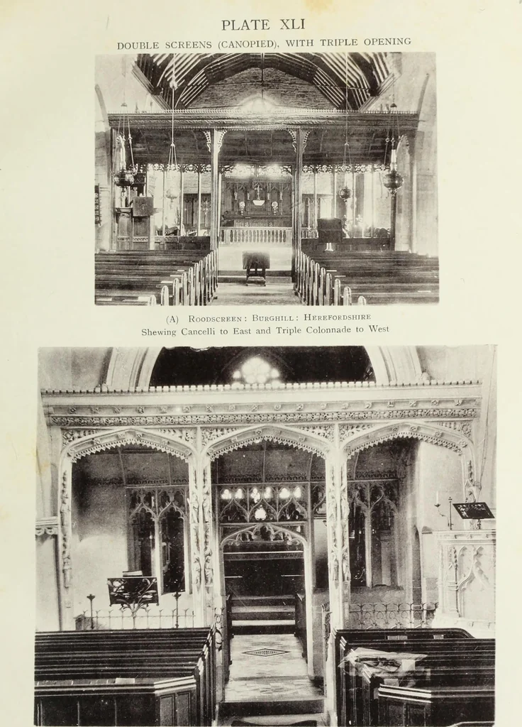 An illustration from Roodscreens and roodlofts, 1909, leaf 228