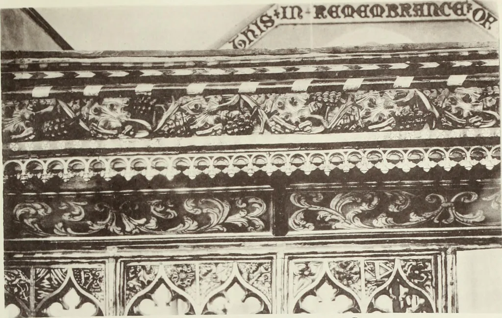 An illustration from Roodscreens and roodlofts, 1909, leaf 252