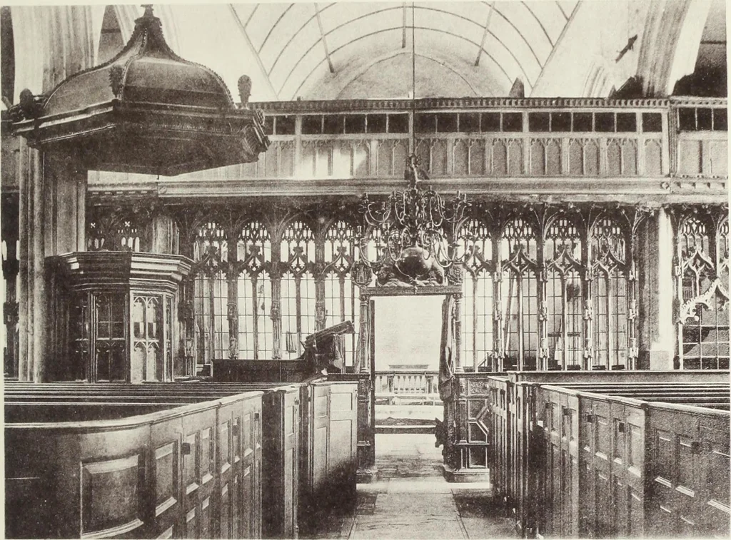An illustration from Roodscreens and roodlofts, 1909, leaf 268