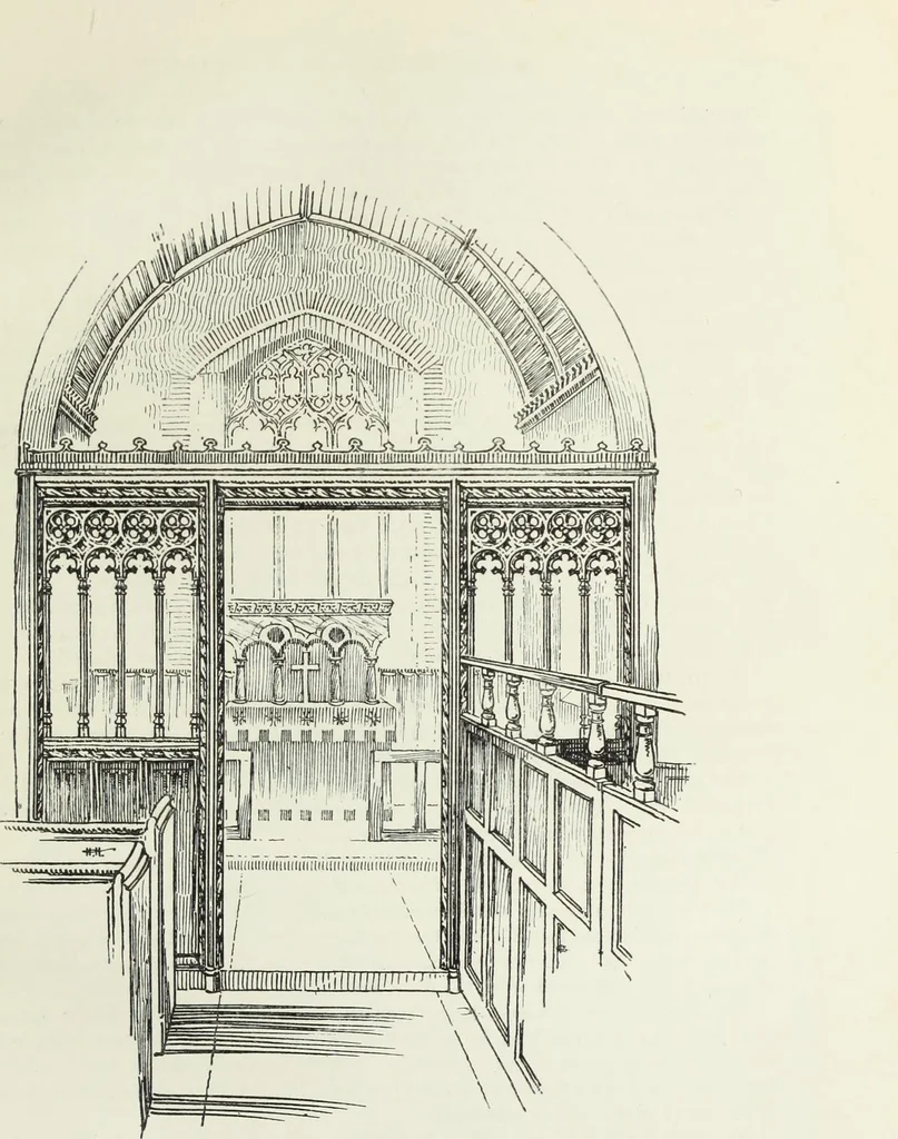 An illustration from Roodscreens and roodlofts, 1909, leaf 296